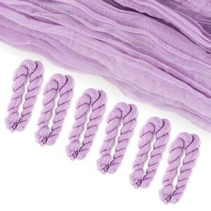 6 Lavender Cheese Cloth Table Runners